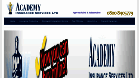 What Academyinsurance.co.uk website looked like in 2018 (5 years ago)