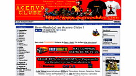 What Acervoclube.com website looked like in 2018 (5 years ago)