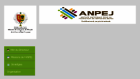 What Anpej.sn website looked like in 2018 (5 years ago)