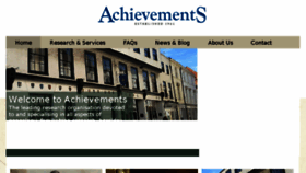 What Achievements.co.uk website looked like in 2018 (5 years ago)