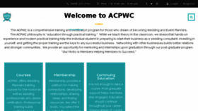 What Acpwc.com website looked like in 2018 (5 years ago)