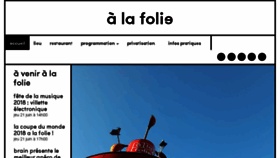 What Alafolie.paris website looked like in 2018 (5 years ago)