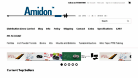 What Amidoncorp.com website looked like in 2018 (5 years ago)