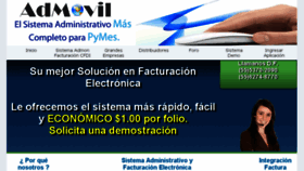 What Admovil.net website looked like in 2018 (5 years ago)