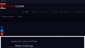 What Aeoncore.com website looked like in 2018 (5 years ago)