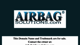 What Airbagsolutions.com website looked like in 2018 (5 years ago)