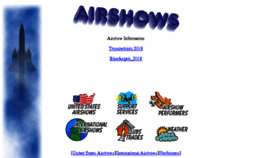 What Airshows.com website looked like in 2018 (5 years ago)