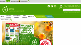 What Almapatika.hu website looked like in 2018 (5 years ago)