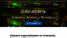What Alcaiceria.com website looked like in 2018 (5 years ago)