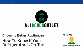 What Allgoodsoutlet.com website looked like in 2018 (5 years ago)