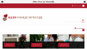 What Allesvoorjehuwelijk.nl website looked like in 2018 (5 years ago)