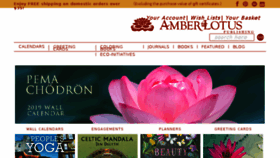 What Amberlotus.com website looked like in 2018 (5 years ago)