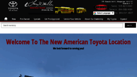What Americantoyota.com website looked like in 2018 (5 years ago)