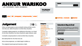 What Ankurwarikoo.com website looked like in 2018 (5 years ago)