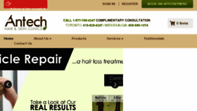 What Antechhair.com website looked like in 2018 (5 years ago)