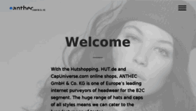 What Anthec.de website looked like in 2018 (5 years ago)