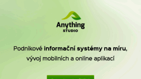 What Anything.cz website looked like in 2018 (5 years ago)