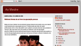 What Aomestre.com.br website looked like in 2018 (5 years ago)
