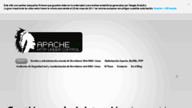 What Apachectl.com website looked like in 2018 (5 years ago)