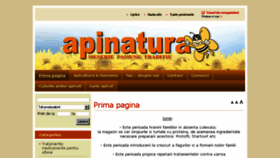 What Apinatura.ro website looked like in 2018 (5 years ago)