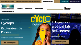 What Aquarium-portedoree.fr website looked like in 2018 (5 years ago)