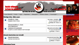 What Arche90-forum.de website looked like in 2018 (5 years ago)