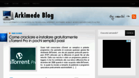 What Arkimedeblog.com website looked like in 2018 (5 years ago)