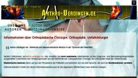What Arthro-uerdingen.de website looked like in 2018 (5 years ago)