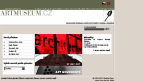 What Artmuseum.cz website looked like in 2018 (5 years ago)