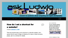 What Askludwig.com website looked like in 2018 (5 years ago)
