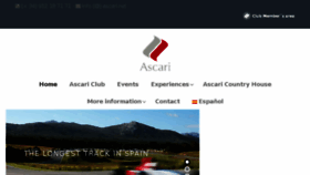 What Ascari.net website looked like in 2018 (5 years ago)