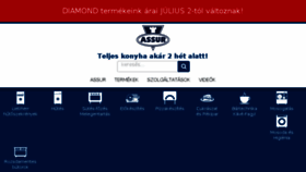 What Assur.hu website looked like in 2018 (5 years ago)