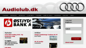 What Audiclub.dk website looked like in 2018 (5 years ago)