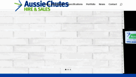 What Aussiechutes.com.au website looked like in 2018 (5 years ago)