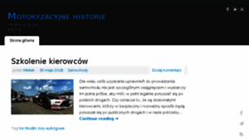 What Auto-historia.pl website looked like in 2018 (5 years ago)