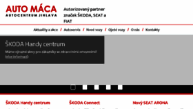 What Automaca.cz website looked like in 2018 (5 years ago)