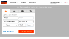 What Autoscout.fr website looked like in 2018 (5 years ago)