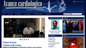 What Avancecardiologico.com website looked like in 2018 (5 years ago)