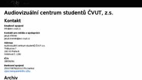 What Avc-cvut.cz website looked like in 2018 (5 years ago)