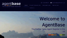 What Agentbase.co.uk website looked like in 2018 (5 years ago)