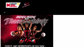 What Adelaidethunderbirds.com.au website looked like in 2018 (5 years ago)