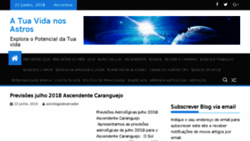 What Atuavidanosastros.com website looked like in 2018 (5 years ago)