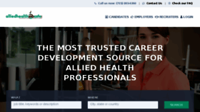 What Alliedhealthjobcafe.com website looked like in 2018 (5 years ago)