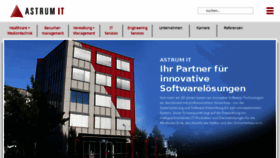 What Astrum.de website looked like in 2018 (5 years ago)