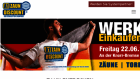 What A1-zaundiscount.de website looked like in 2018 (5 years ago)