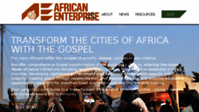 What Africanenterprise.org website looked like in 2018 (5 years ago)