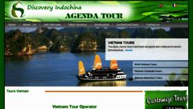 What Agendatourvietnam.com website looked like in 2018 (5 years ago)