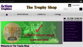 What Actiontrophies.co.uk website looked like in 2018 (5 years ago)
