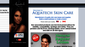 What Aquatech-skincare.com website looked like in 2018 (5 years ago)