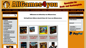 What Allgames4you.de website looked like in 2018 (5 years ago)